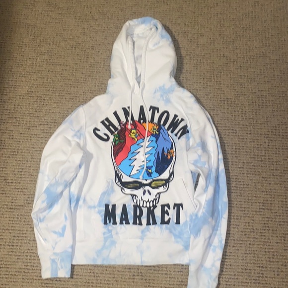 CHINATOWN X GRATEFUL DEAD POSITIVE ALTITUDE TD HOODIE - TIE DYE Sz Large - Picture 5 of 11